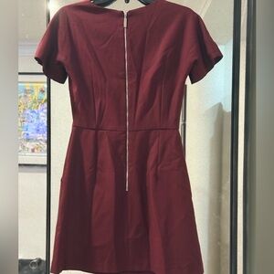 French Connection Rich Burgundy Mini Dress 4